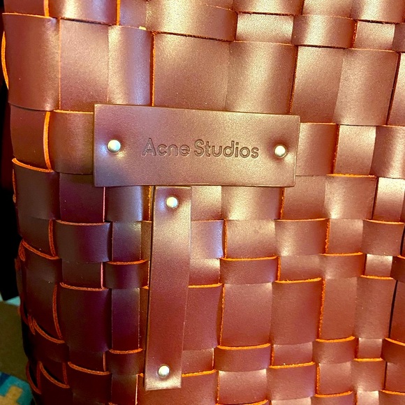Acne Studio burgundy purse NWOT - Picture 3 of 6